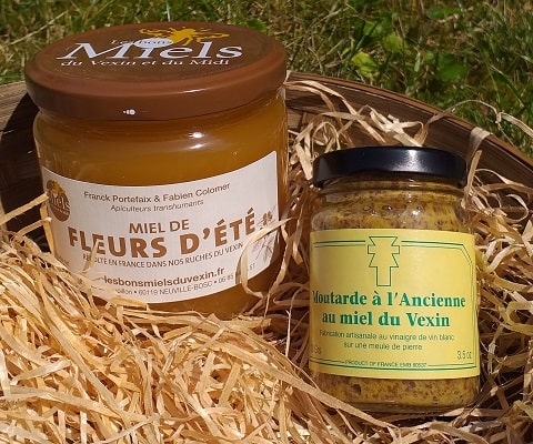 Moutarde à l'ancienne au miel du Vexin