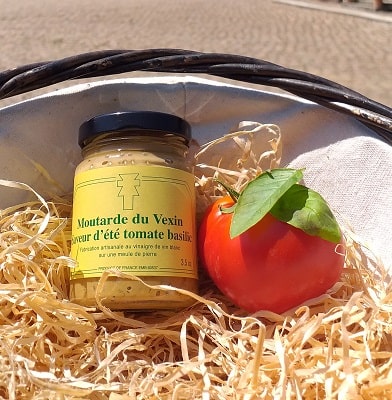 Moutarde du Vexin saveur d'été tomate basilic